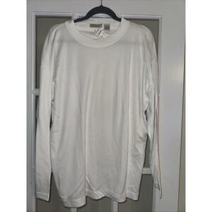 Vintage 90's Ann Taylor White Long Sleeve Top Size Large NWT